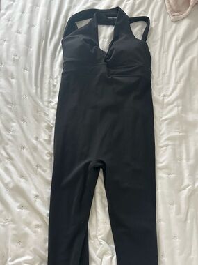 Fabletics Black Halter Jumpsuit